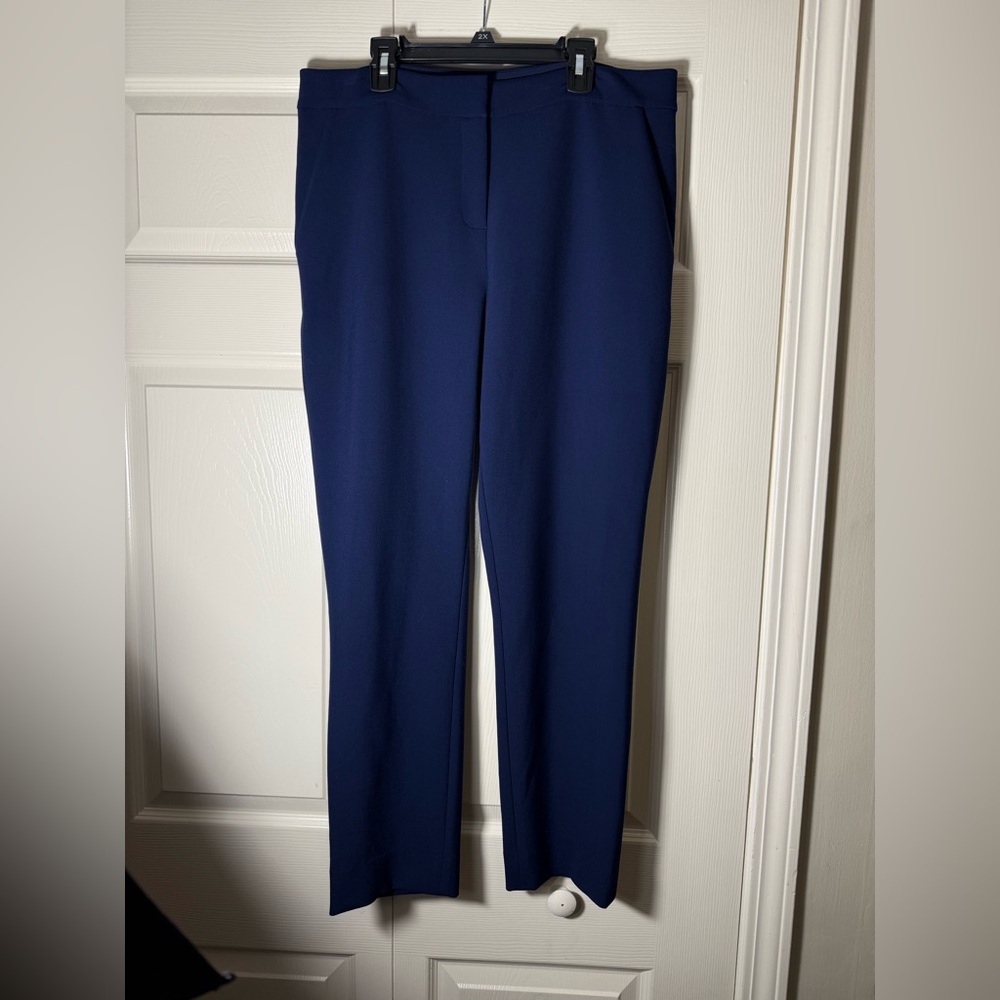 Diane Von Furstenberg Blue Trouser Dress Pants